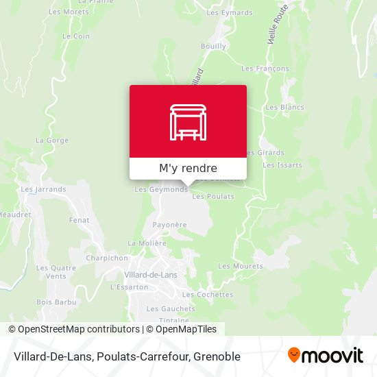 Villard-De-Lans, Poulats-Carrefour plan