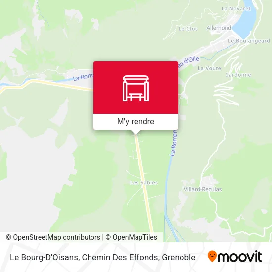 Le Bourg-D'Oisans, Chemin Des Effonds plan