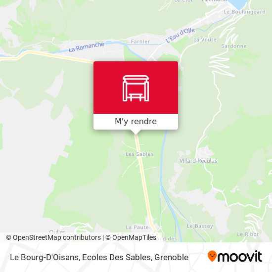 Le Bourg-D'Oisans, Ecoles Des Sables plan