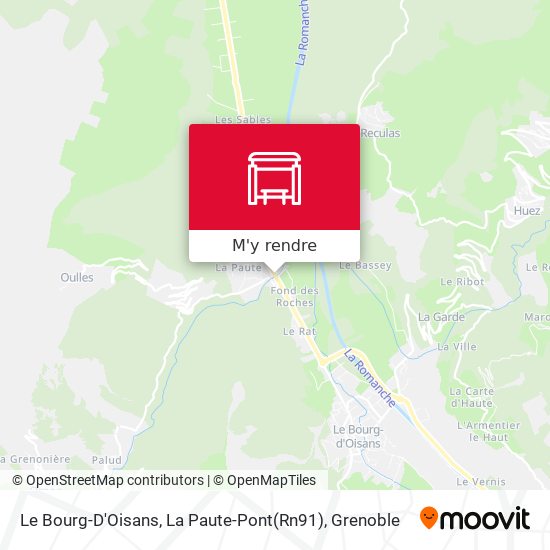 Le Bourg-D'Oisans, La Paute-Pont(Rn91) plan