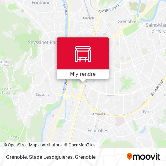 Grenoble, Stade Lesdiguières plan
