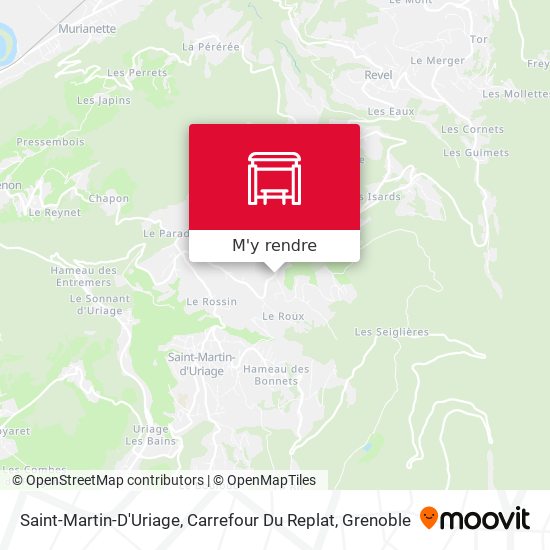 Saint-Martin-D'Uriage, Carrefour Du Replat plan