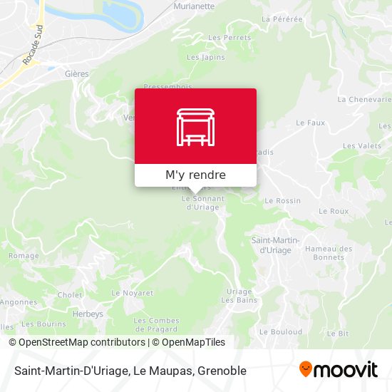 Saint-Martin-D'Uriage, Le Maupas plan