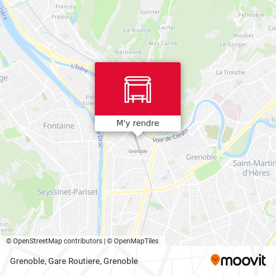 Grenoble, Gare Routiere plan