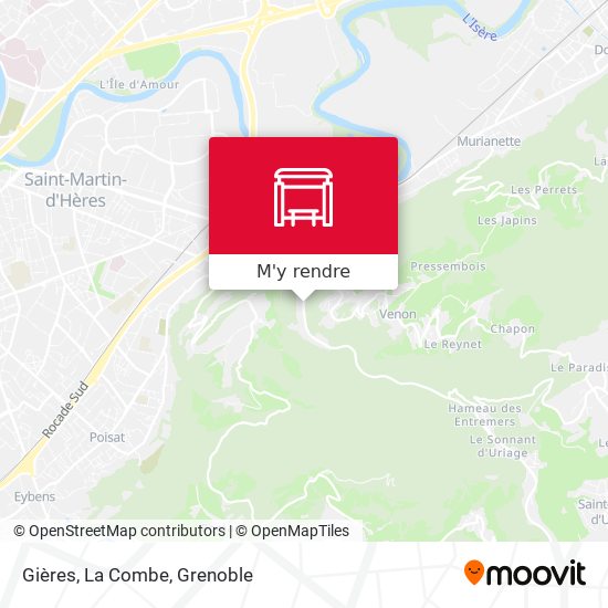 Gières, La Combe plan