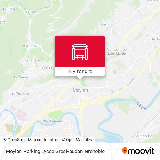 Meylan, Parking Lycee Gresivaudan plan