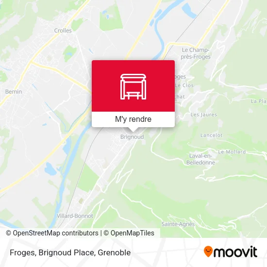 Froges, Brignoud Place plan