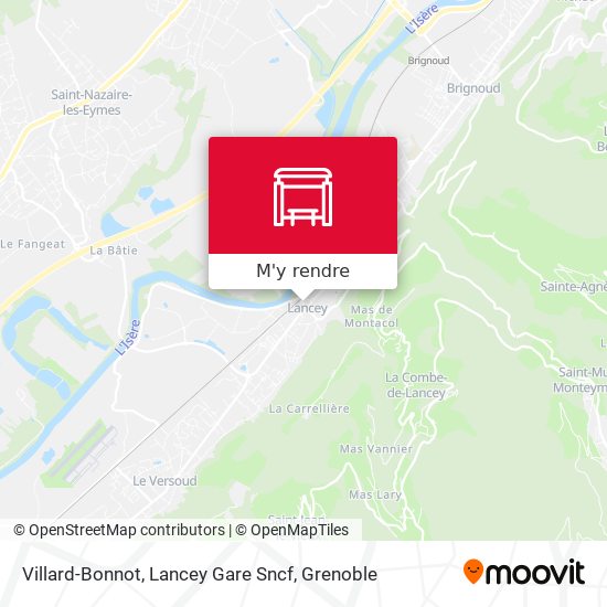 Villard-Bonnot, Lancey Gare Sncf plan