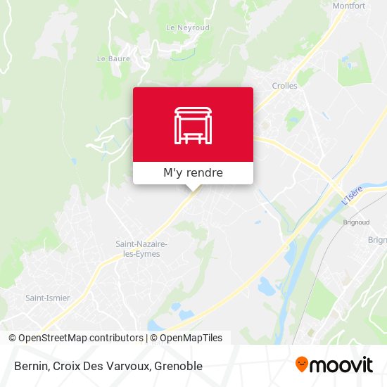 Bernin, Croix Des Varvoux plan