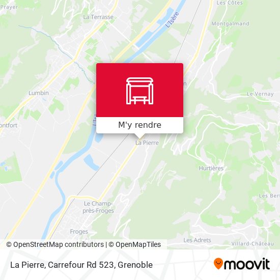 La Pierre, Carrefour Rd 523 plan