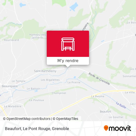 Beaufort, Le Pont Rouge plan