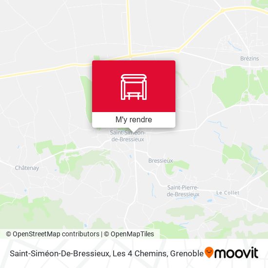 Saint-Siméon-De-Bressieux, Les 4 Chemins plan