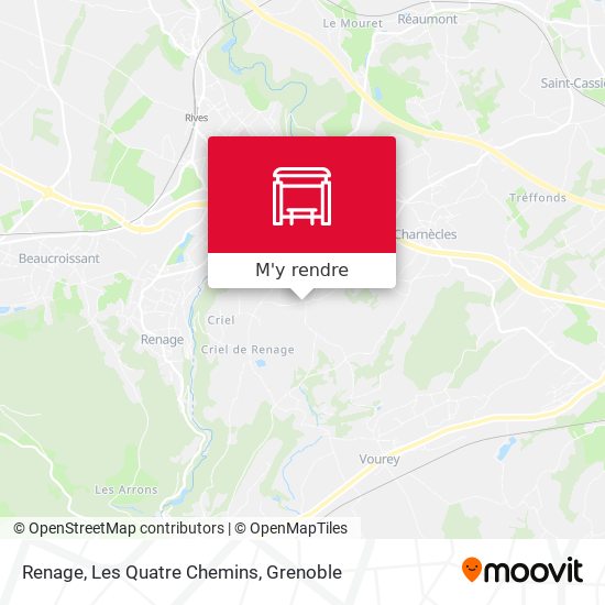 Renage, Les Quatre Chemins plan