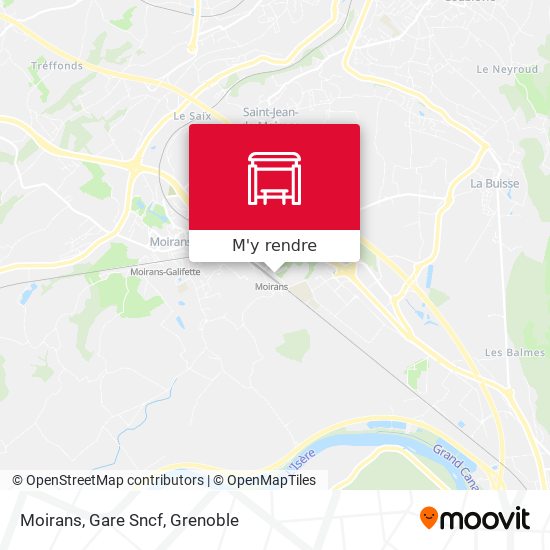 Moirans, Gare Sncf plan
