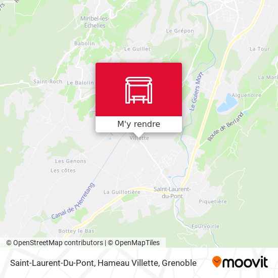 Saint-Laurent-Du-Pont, Hameau Villette plan