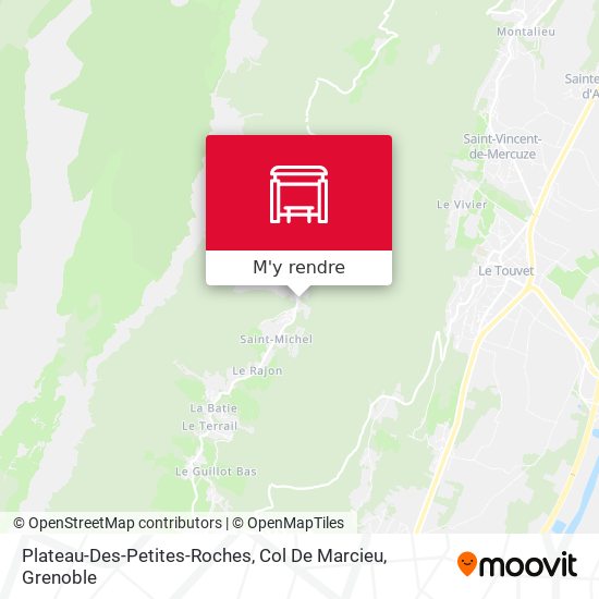 Plateau-Des-Petites-Roches, Col De Marcieu plan