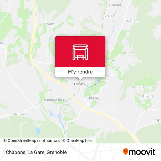Châbons, La Gare plan