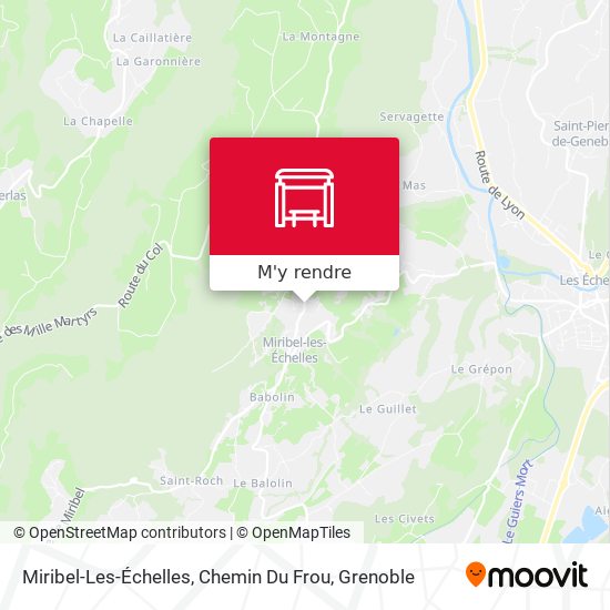 Miribel-Les-Échelles, Chemin Du Frou plan