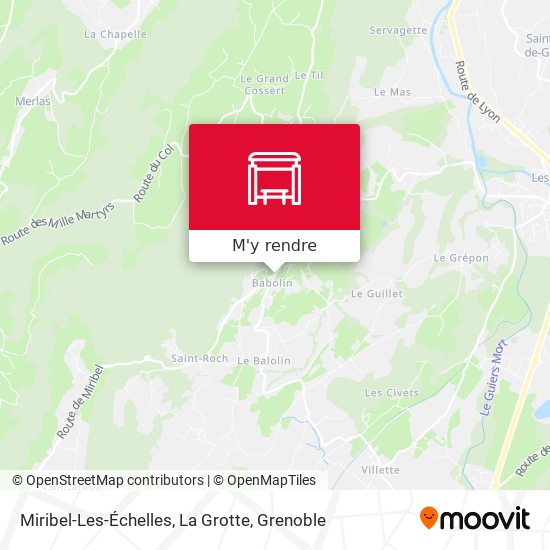 Miribel-Les-Échelles, La Grotte plan