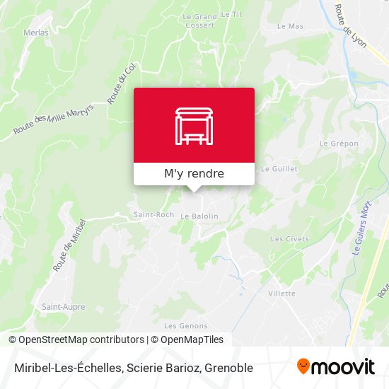 Miribel-Les-Échelles, Scierie Barioz plan