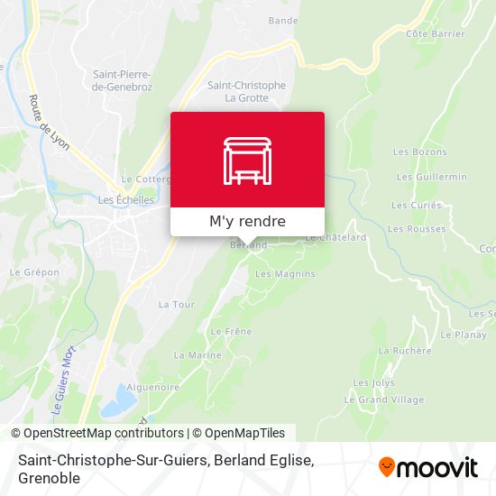 Saint-Christophe-Sur-Guiers, Berland Eglise plan