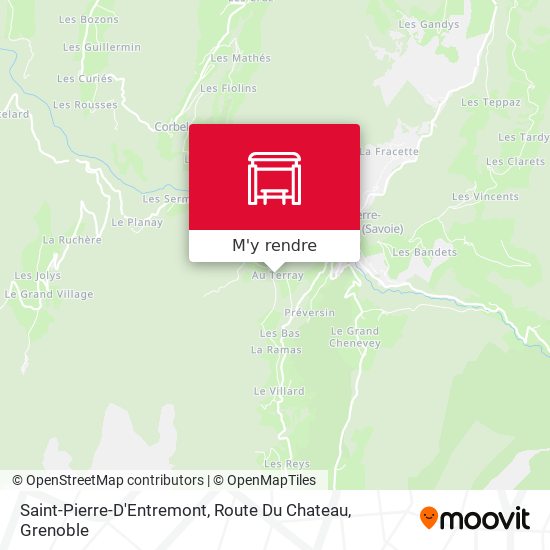 Saint-Pierre-D'Entremont, Route Du Chateau plan