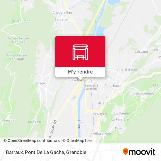 Barraux, Pont De La Gache plan