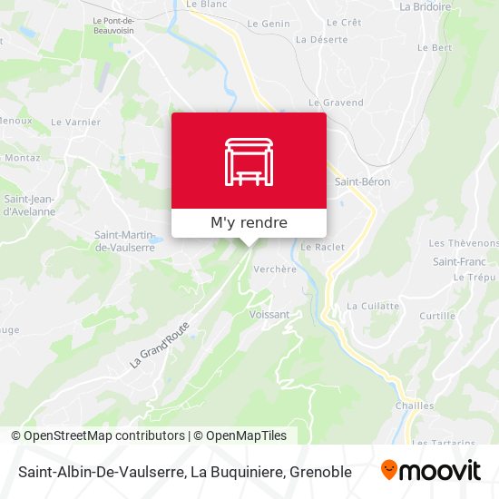 Saint-Albin-De-Vaulserre, La Buquiniere plan