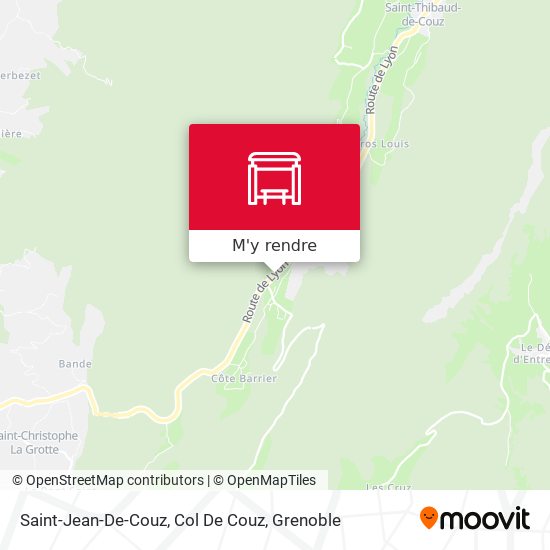 Saint-Jean-De-Couz, Col De Couz plan