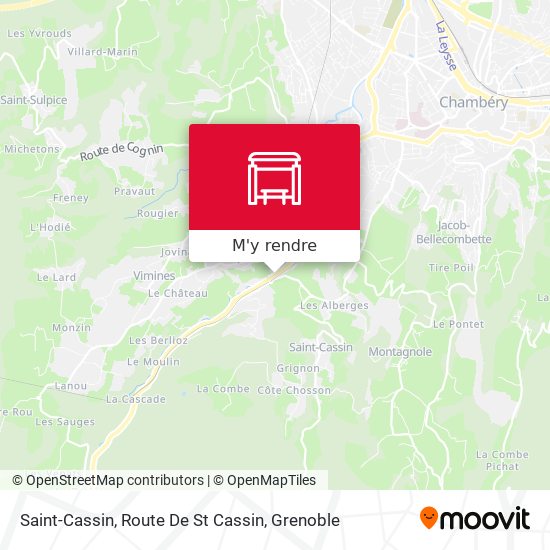 Saint-Cassin, Route De St Cassin plan