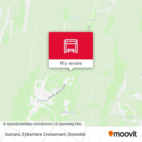 Autrans, Eybertiere Croisement plan