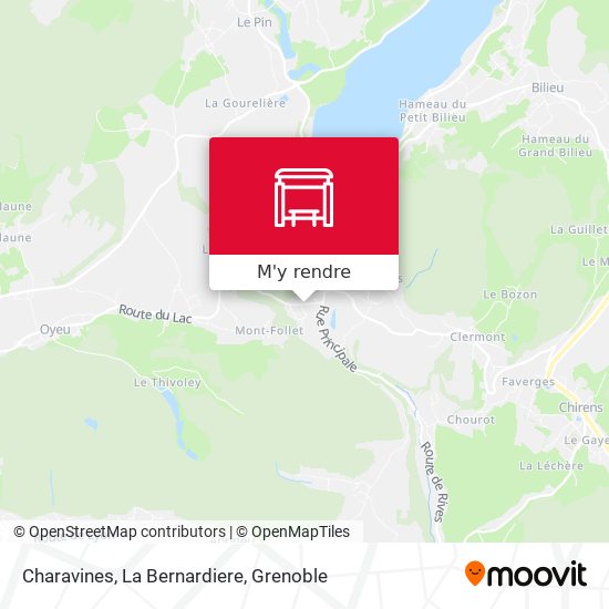 Charavines, La Bernardiere plan