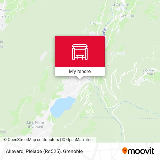 Allevard, Pleiade (Rd525) plan