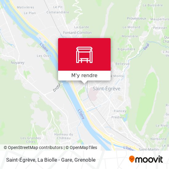 Saint-Égrève, La Biolle - Gare plan