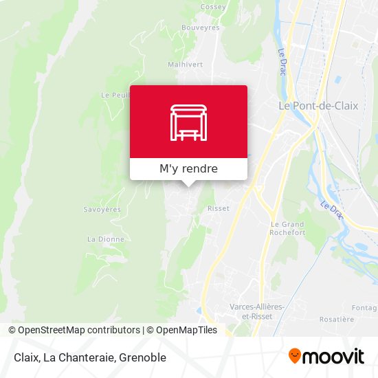 Claix, La Chanteraie plan