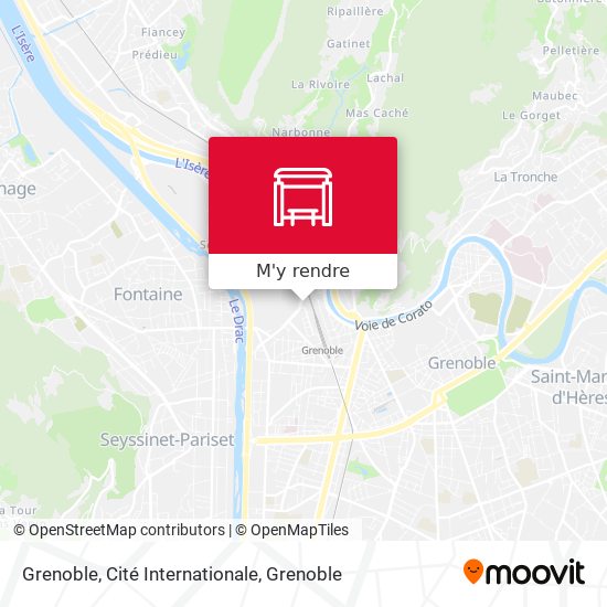 Grenoble, Cité Internationale plan