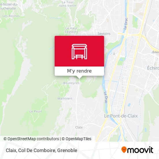Claix, Col De Comboire plan