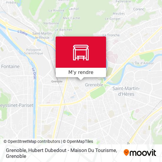 Grenoble, Hubert Dubedout - Maison Du Tourisme plan