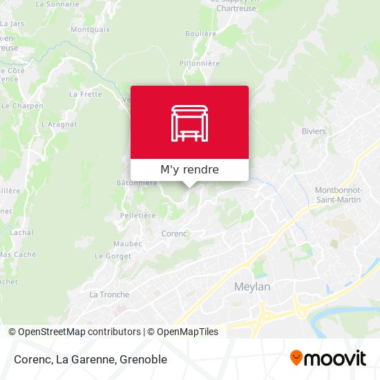 Corenc, La Garenne plan