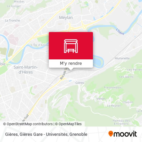 Gières, Gières Gare - Universités plan