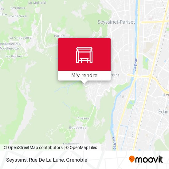 Seyssins, Rue De La Lune plan