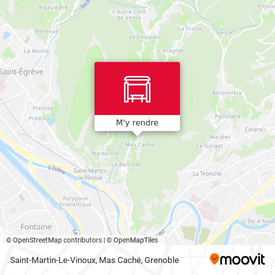 Saint-Martin-Le-Vinoux, Mas Caché plan