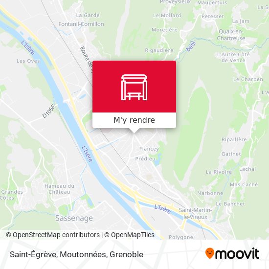 Saint-Égrève, Moutonnées plan