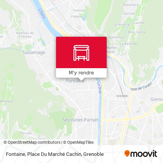 Fontaine, Place Du Marché Cachin plan