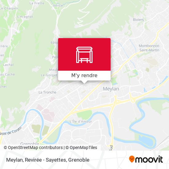 Meylan, Revirée - Sayettes plan