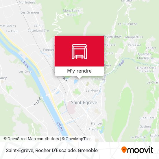 Saint-Égrève, Rocher D'Escalade plan