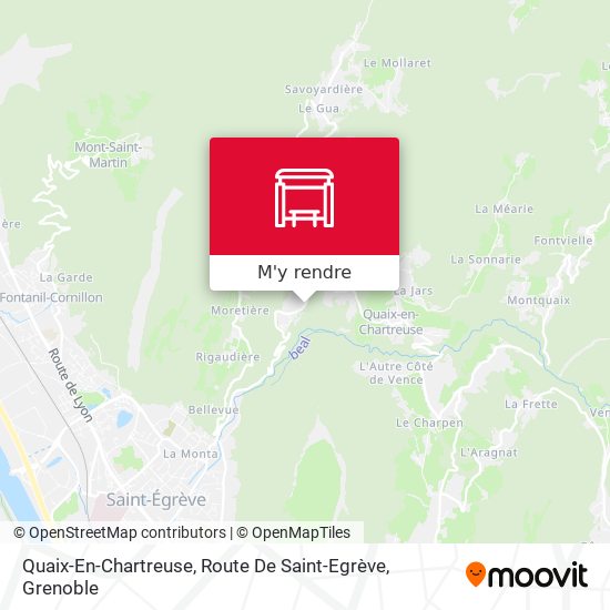 Quaix-En-Chartreuse, Route De Saint-Egrève plan