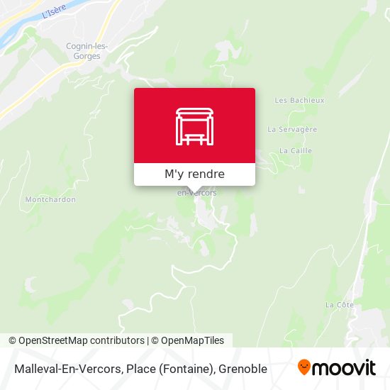 Malleval-En-Vercors, Place (Fontaine) plan
