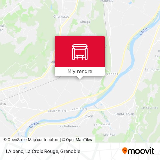L'Albenc, La Croix Rouge plan