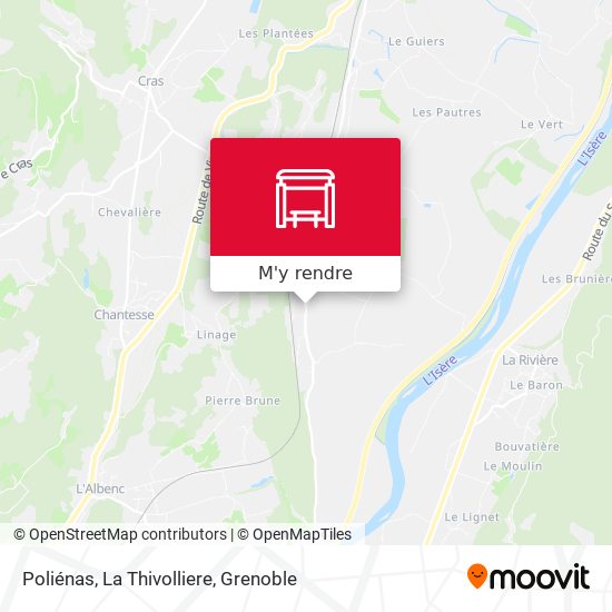 Poliénas, La Thivolliere plan